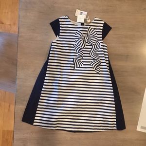 NWT kate spade girls trompe l'oeil bow dress